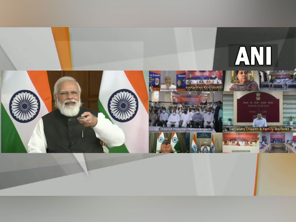 PM Modi inaugrates CIPET, lays foundation stone for four medical colleges in Rajasthan. (Photo/ ANI)