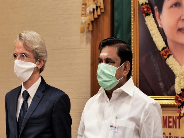 Tamil Nadu Chief Minister Eddappadi K Palaniswami on Tuesday met French ambassador Emmanuel Lenain