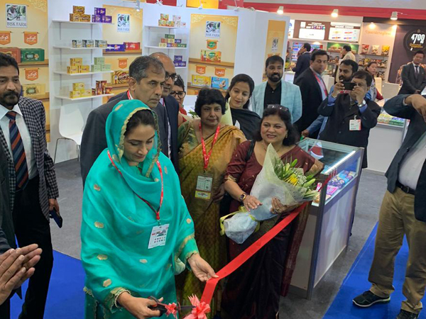 Union Minister Harsimrat Kaur Badal inaugurates the India Pavilion at 25th Edition of the GulFood 2020 in Dubai. (Photo/ANI)