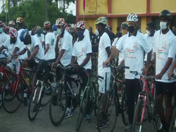 cycle rally organised by organised by Chennai Port Trust 