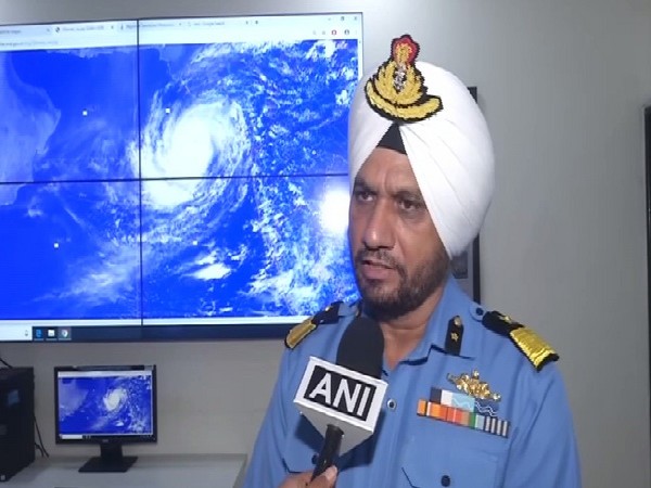 DIG Coast Guard, Iqbal Singh Chauhan speaking to ANI in Porbandar, Gujarat on Thursday. Photo/ANI