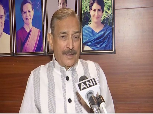 Congress leader Pramod Tiwari speaking to ANI on Friday. (Photo/ANI)