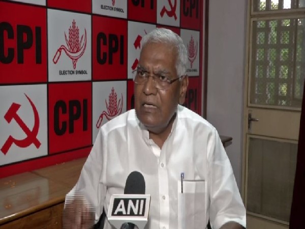 CPI General Secretary D Raja (Photo/ANI)