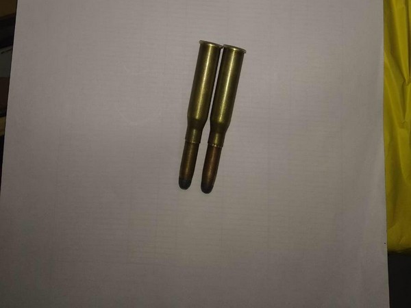 Two 8mm live rounds recovered from arrested Delhi Metro passenger Photo/ANI