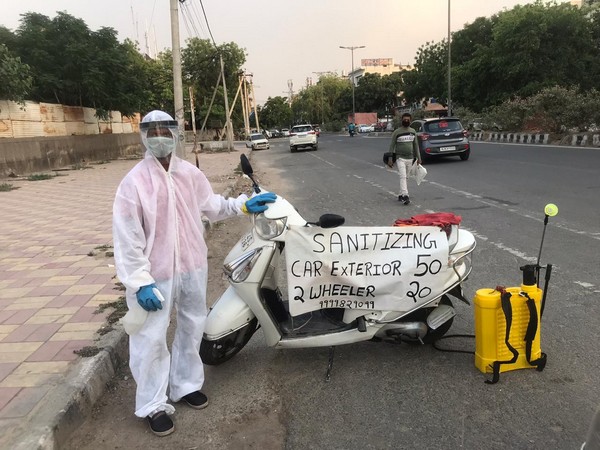 Four men set up a vehicle sanitisation business amid the lockdown