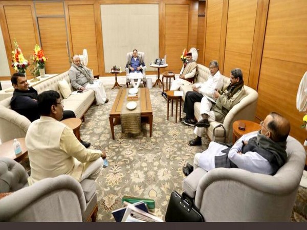 Maharashtra BJP unit leaders met JP Nadda on Friday [Photo/ANI]