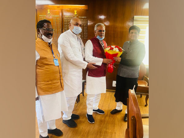 Chhattisgarh Chief Minister Bhupesh Baghel meets Union Minister Piyush Goyal