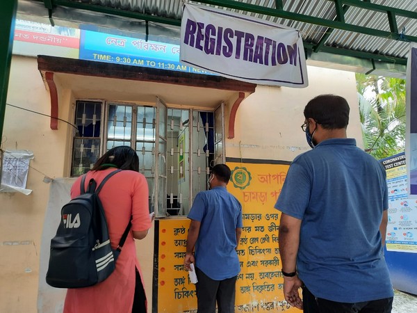 Registration desk of LGBTQ vaccine centre at Siliguri (Photo/ANI)