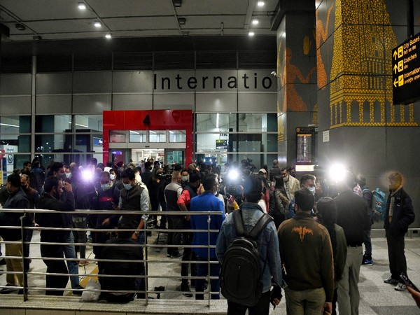 Visuals from Delhi airport