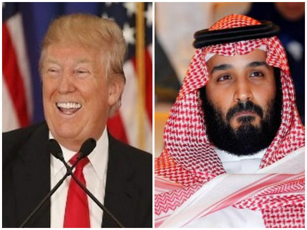 US President Donald Trump (L), Saudi Crown Prince Mohammed bin Salman (R) (file photos)