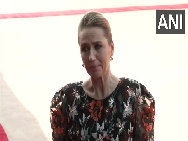 Denmark Prime Minister Mette Frederiksen during her India visit in New Delhi on Saturday.