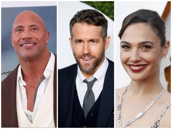 Dwayne Johnson, Ryan Reynolds and Gal Gadot [File Image]
