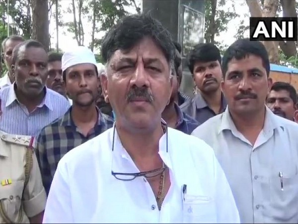Karnataka Water Resource Minister DK Shivakumar alleged that Maharashtra was releasing water to his state as promised. (Photo/ANI)