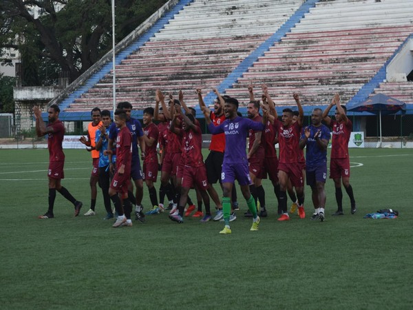 FC Bengaluru United players celebrating after win against Kickstart FC