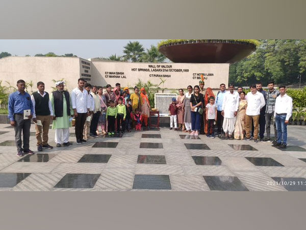 Visual of the commemorative program at National Police Memorial organised by ITBP (Photo/Twitter)