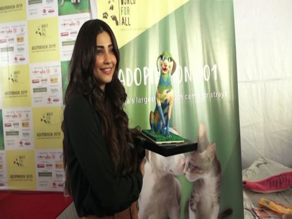Daisy Shah at 'Adoptathon' in Mumbai (Photo/ANI)