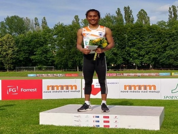 Indian sprinter Hima Das (Photo/ Hima Mon Jai Twitter) 