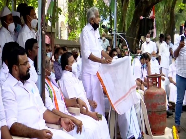 A photo from the hunger strike on Tuesday.