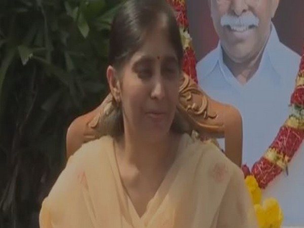 YS Vivekananda Reddy's daughter Sunitha Reddy. Photo/ANI