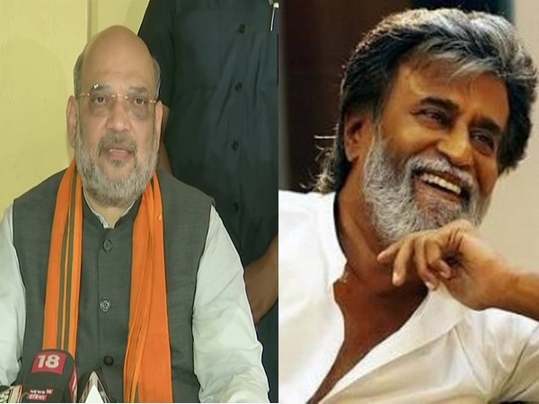 Union Home MinisterAmit Shah and megastar Rajnikanth. (File Photo)