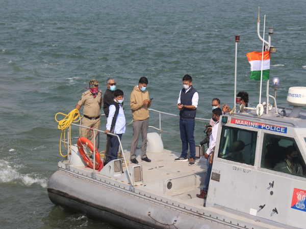 Chief Secretary Asit Tripathy, VK Pandian Secretary 5T to Govt, Collector Kendrapara, Samarth Verma (Photo/ANI)