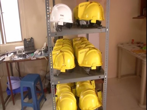 Hyderabad-based company keeps industrial workers cool with AC helmets (Photo/ANI) 