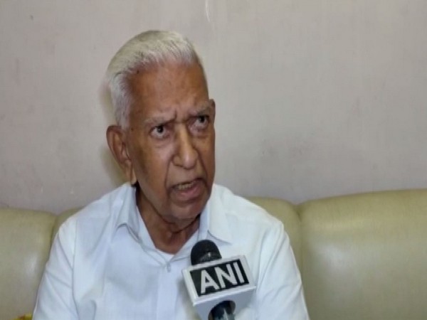 Vajubhai Vala, former Governor of Karnakara and senior BJP leader from Gujarat (Photo/ANI) 