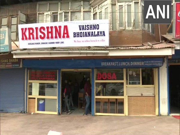 Krishna Dhaba in Srinagar, which reopened on Tuesday months after a terrorist attack. (Photo/ANI)