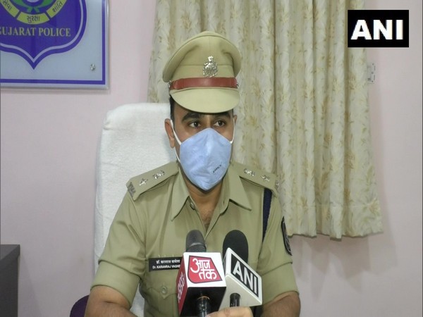 Karanraj Singh Vaghela, DCP Vadodara speaking to media on Friday. (Photo/ANI)
