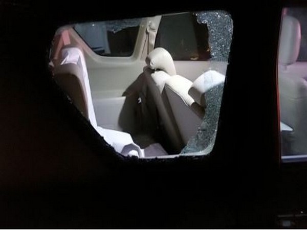 TDP leader Devineni Uma Maheswara Rao's convoy attacked in Krishna district (Photo/ANI)