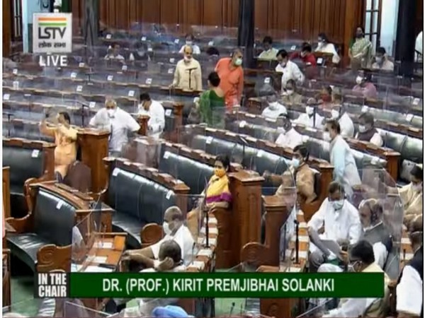 Visual of Lok Sabha (Photo/ANI)