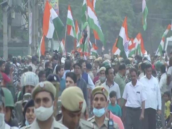 Visual from tiranga yatra (Photo/ ANI)