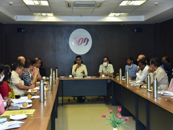 Goa Chief Minister Dr Pramod Sawant at the meeting