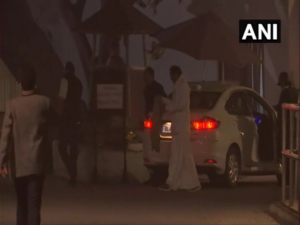 P Chidambaram reaches Sonia Gandhi's residence in New Delhi.