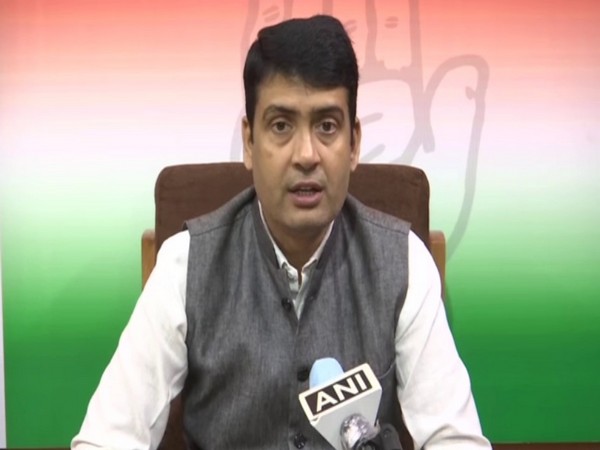 Congress MLC Deepak Kumar speaking to ANI on Saturday. 