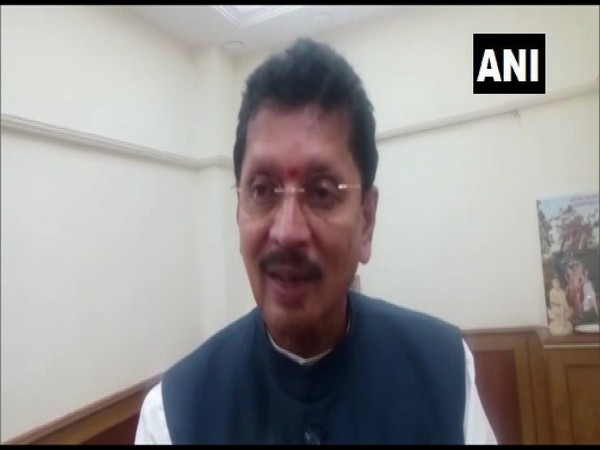 Shiv Sena leader and Maharashtra Minister Deepak Kesarkar talking to ANI on Tuesday 
