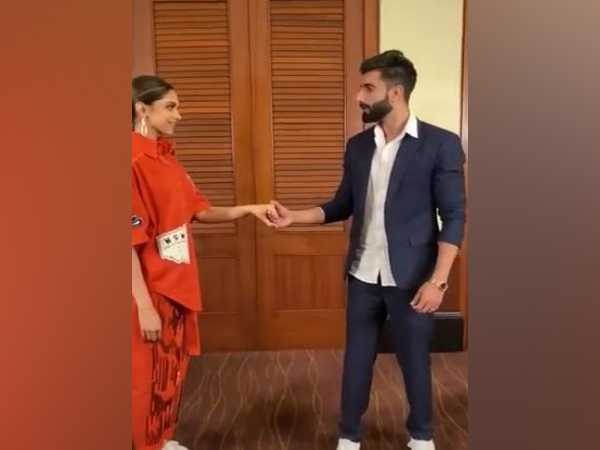Actor Deepika Padukone with TikTok celebrity Manav chhabra (Image Source: TikTok)