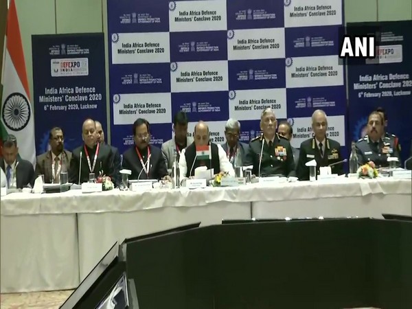 A visual from India-Africa Defence Ministers' Conclave 2020.