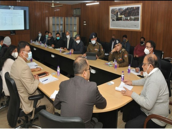 A visual from the meeting in Uttarakhand on Saturday. 