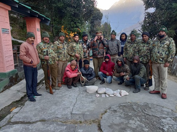 The arrested poachers who were sent to judicial custody. 
