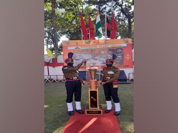 The victory torch at Dehradun, Uttarakhand. 