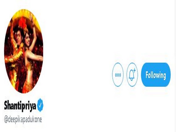 A still from the Twitter profile of Deepika Padukone