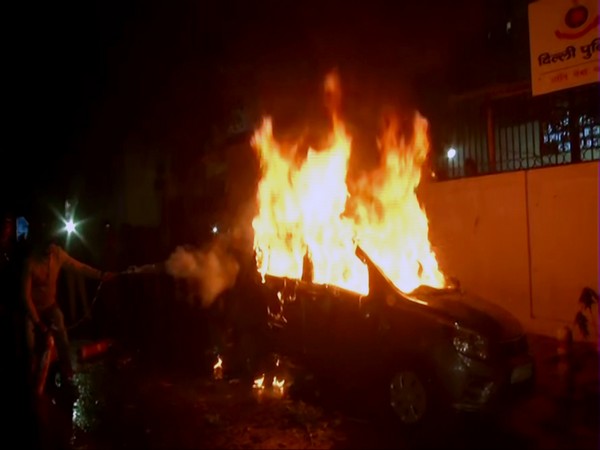 A visual from the protest site in New Delhi on Friday.