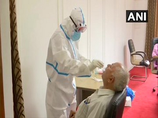 Delhi Assembly Speaker Ram Niwas Goel going through the tests on Friday.