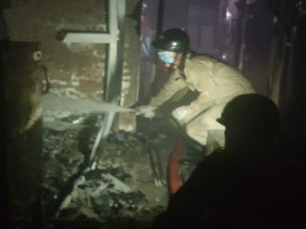 A visual from the spot of the incident in New Delhi on Saturday. 