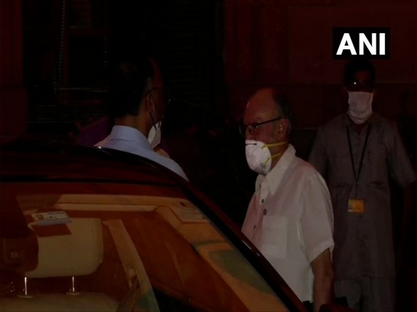 Delhi Lieutenant Governor Anil Baijal leaving MHA after meeting.