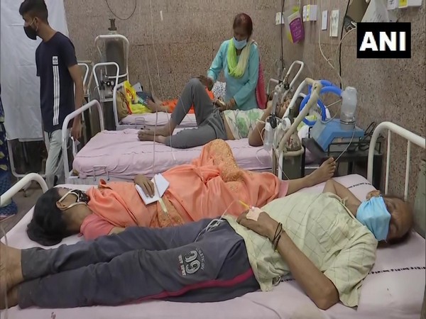 Patients admitted at Lal Bahadur Shastri Hospital. (Photo/ANI)