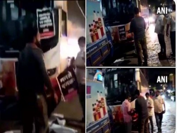 Delhi Capitals bus allegedly attacked (ANI)