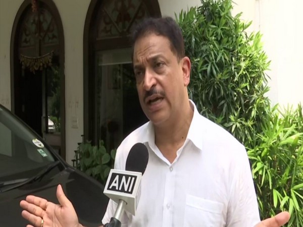 Former Union Minister Rajiv Pratap Rudy while speaking to ANI. (Photo/ANI)