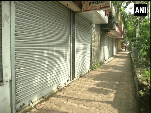 Shops were closed in Kolkata following lockdown in West Bengal. (Photo/ANI)